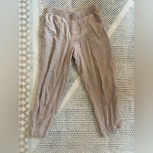 womens dusty mauve linen pants